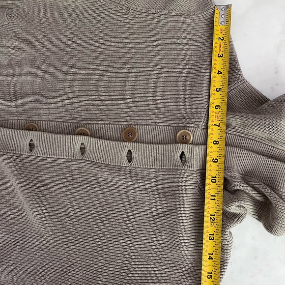 $2,200 MSRP Brunello Cucinelli Taupe Cardigan Hood Contrast Weave Men Size IT48 - Picture 8 of 11